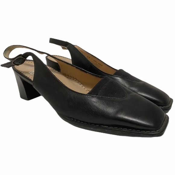 ARA Flex Relax Women’s US 8 Black Sling Back Heel Church Close Toe Sandal - Picture 2 of 7